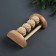 Feet massage "Night Happiness", 14.5 × 8.5 × 5 cm, 4 wheels with spikes, wooden, beige color