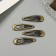 Invisible hair "Hadley" (set 4 pcs) 5 cm, brown