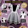 Carnival set "Beautiful graduate": apron river. 40–48, bows 2 pcs., Golf