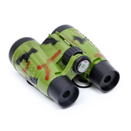 Binoculars 4x, children, plastic, rubber, mix, 10x11 cm-1