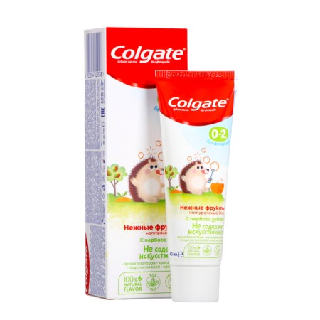 Baby toothpaste with the taste of delicate fruits, without fluoride, 40 ml