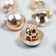 Buttons plastic for creativity on the leg "smooth ball" gold set 20 pcs 1x1 cm