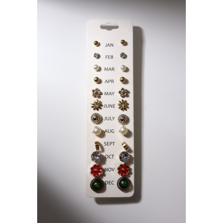Pusets 12 pairs Onear, summer day, color in gold-3