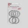 Karabin ring, d = 32/40 mm, thickness - 4 mm, 5 pcs, silver color