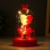 Nightlight "Bear" LED from batteries 3HAAA Red 9.5x9.5x16 cm Risalux