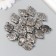 Beads for creativity plastic for metal "shield" set of 20 g silver 0.6x1.8x2.4 cm