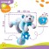 Stretching - spiral with toys arc on a stroller / crib for babies 0+ "Bear", blue color, crumb I 259367