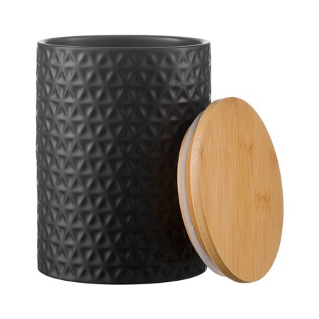 Bank for storage ceramic Liberty Jones Farah, 900 ml, black color-1