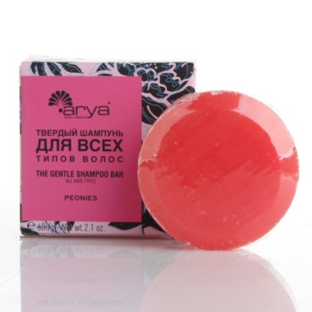 Hair shampoo hard Arya Peonies, 60 g
