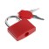 Castle of a hinged suitcase, medium, 30x42 mm, red