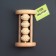 Feet massage "Night Happiness", 14.5 × 8.5 × 5 cm, 4 wheels with spikes, wooden, beige color