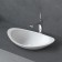 ABBER STEIN AS2606 sink, invoice, 605x380x145 mm, artificial stone, white