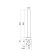 Support Metal era OM-1,0 for NTU lamps, 1000x60 mm, black