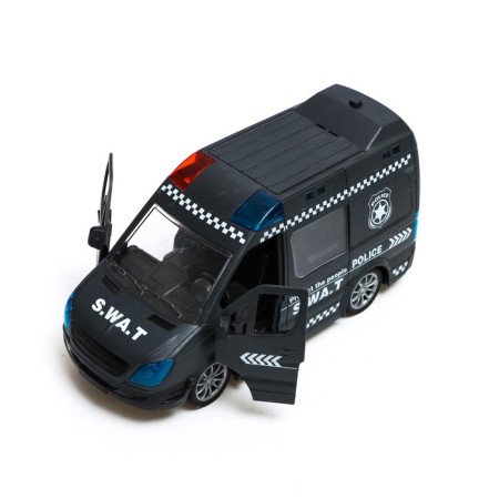 The radio -controlled "special forces" works on batteries, light and sound, black color-3