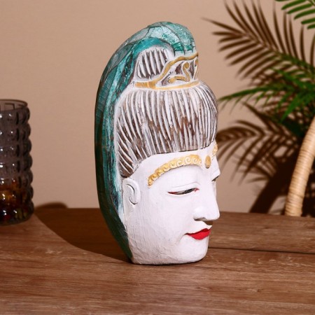 Souvenir "Head of Buddha" Albezia 37 cm-1