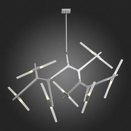 Ceiling Ceiling ST LUCE. SL947.102.14. Laconicita. 14x5 watts, G9, 40x160x73 cm, silver color-6