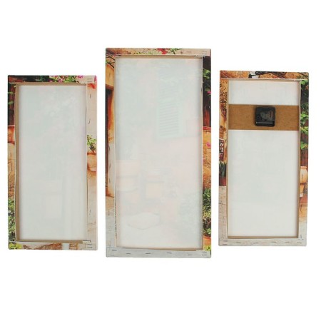 Wall, modular, series: flowers, "House decorated with flowers", 60x80 cm-2
