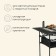 Tourist table Maclay, 82x80x69 cm, with an organizer, black color