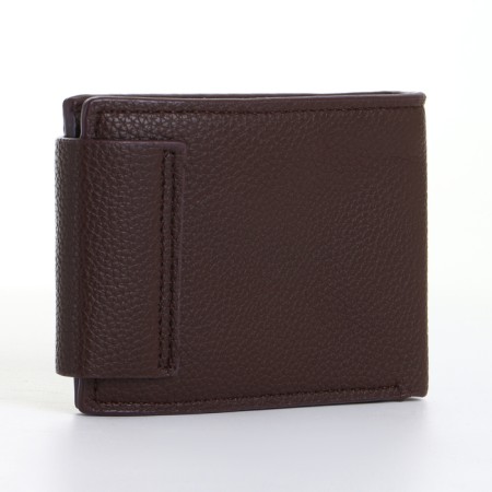 Male purse on a magnet, brown color-1