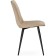 STULL OF A METALLARCASA RALF Metal/Velor, Black/Beige 44x53x83 cm