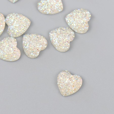Coboson "Heart" White 1 cm
