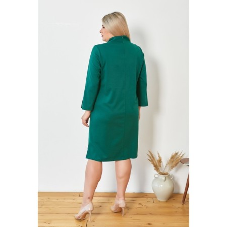 Women's dress, size 64, green color-3