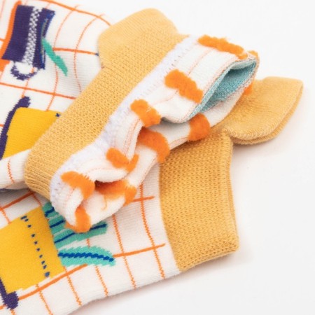 Women's socks minku "abstraction", beige color, size 36-41 (23-27 cm)-2