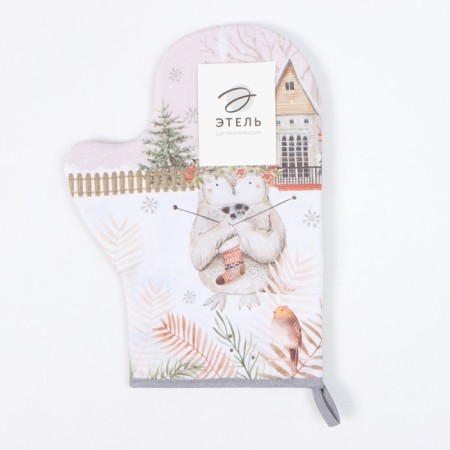 Mitten-Open Ethel "Beasts in the City" 20x28 cm, 100% HL, Vatin 250 g/m2-4