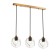 Suspended EVOLUCE lamp. Sle103103-03. Satturo. 3x60 watts, E27, 65.5x15 cm, golden color