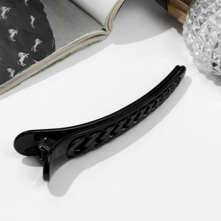 Vivienne hair clip, 11 cm, black