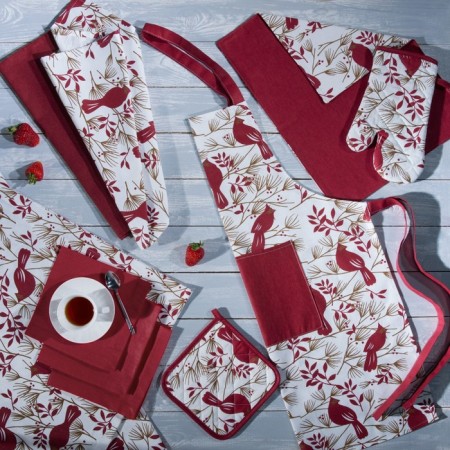 Waxbird tablespoon, size 40x140 cm, red color-2