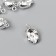 Decor metal for creativity "Skull" silver G324B971 2x1.1 cm