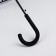 Umbrella - a semiautomatic “cage” cane, 8 spokes, r = 54 cm, black color