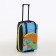 Small suitcase 20 ”, a road bag with a zipper, blue/orange color