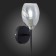 Wall lamp EVOLUCE. Sle155511-01. Gloa. 1x40 W, E14, 13x28 cm, black color, chrome
