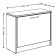 Tumbling with one shelf for orion shoes, 602 × 250 × 488 mm, white color