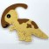 Set for creating a toy made of felt "wise dinosaurus"