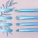 A set of makeup brushes "Pastel", 8 items, PVC CHOHOL, MIX color