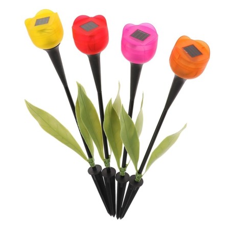 Garden lamp on the solar battery "Tulip", 6 × 38 × 6 cm, 1 LED, glow white-7