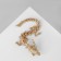 Brooch "Dragon" is long mobile, color matte gold