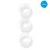 A set of rings of erectational Ereowman Eroman, silicone, transparent, 3 pcs