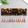 Plastic keychain "Eiffel Tower Color" mix 4x1.6x1.6 cm