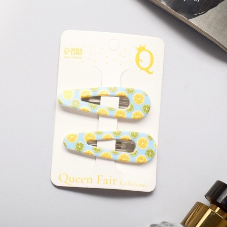 Invisibility for hair "Spark" (set 2 pcs) Limonchiki, 5 cm