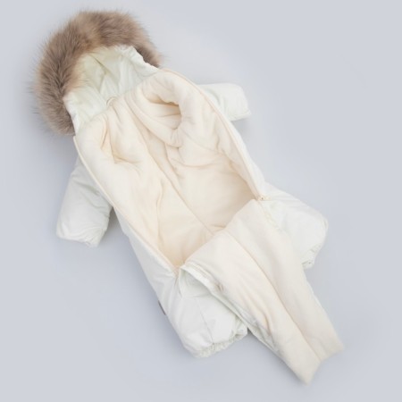 Combineson Children's Winter Kinderlitto "Lapland-1", height 74-80 cm, color milk-2