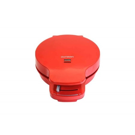 Electric wafflerier Oursson WM1203/RD, 1200 W, thin waffles, anti -stick coating, red-2