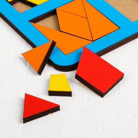"Fold the square" B.P.Nikitin, level 3 (maxi), mix, cell: 6 × 6 cm-2