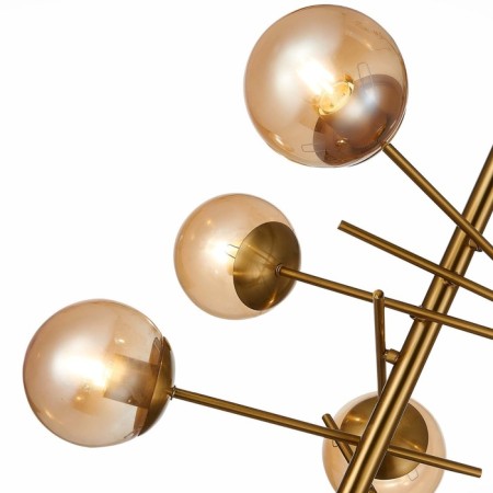 Ceiling EVOLUCE lamp. Sle1099-312-06. Velio. 6x60 watts, E27, 50x50x60 cm, brass color-3