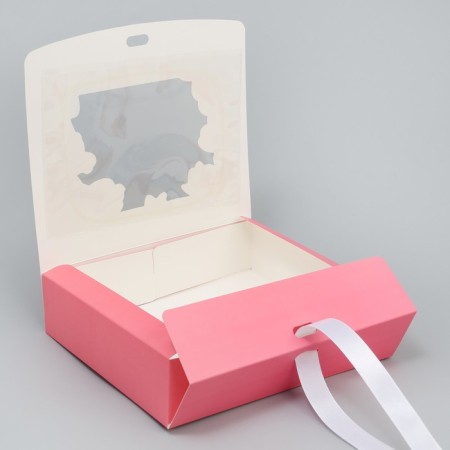Gift-bending box folding, packaging, “floral tenderness”, 20 x 18 x 5 cm-5