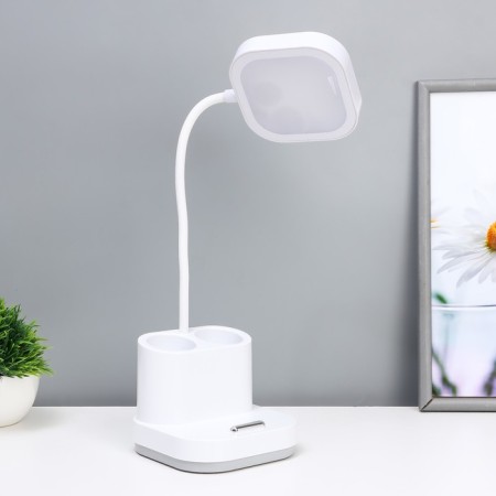 Ronde table lamp LED, from USB/AKB 10 W, 3000-6000 sensor to white 13x13x44 cm Risalux