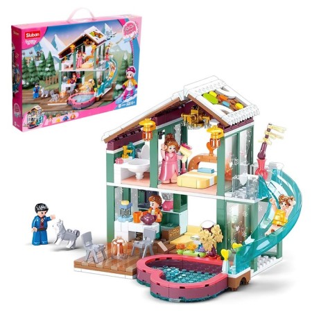 Constructor Pink Dream "A Suburban House with a Basin", 439 details